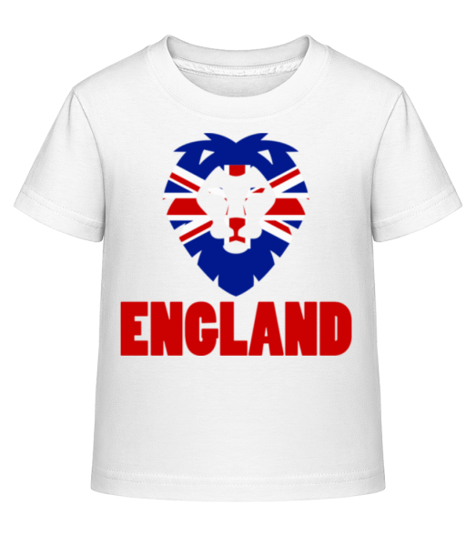 England Bear Flag - Kinder Shirtinator T-Shirt - Weiß - Vorne