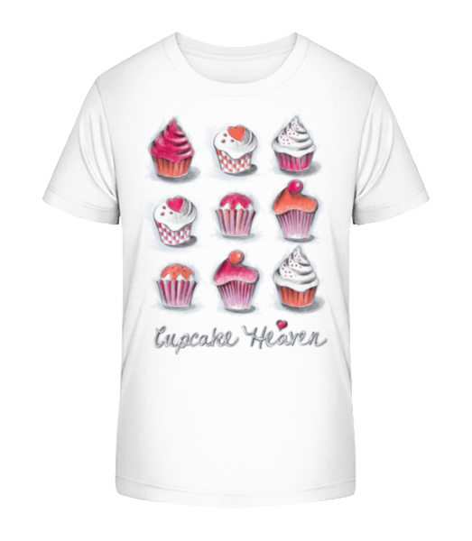 Cupcake Heaven - Kinder Bio T-Shirt Stanley Stella - Weiß - Vorne