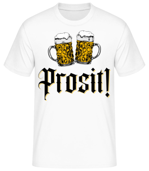 Prosit! - Männer Basic T-Shirt - Weiß - Vorne