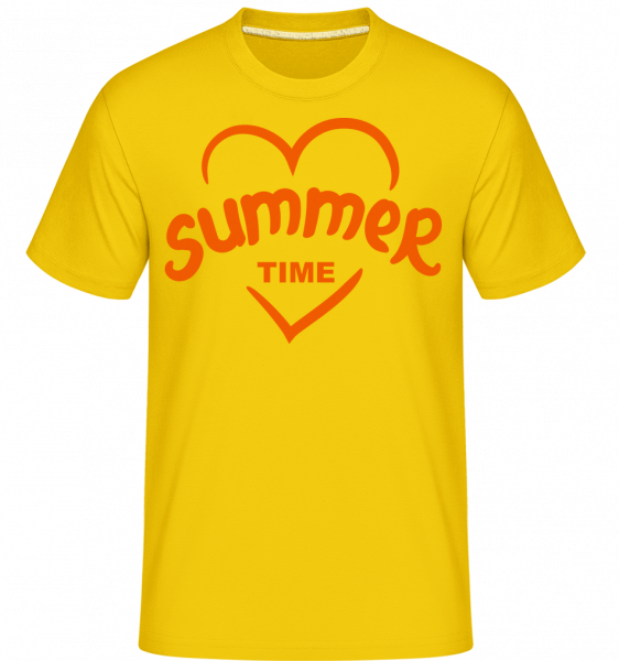 Summertime Heart -  T-Shirt Shirtinator homme - Jaune doré - Devant