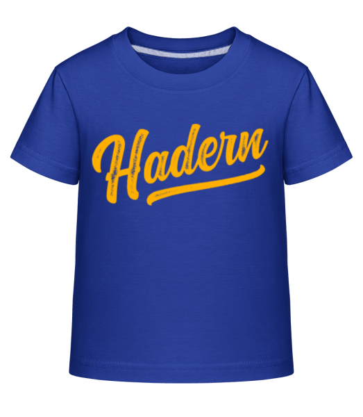 Hadern Swoosh - Kinder Shirtinator T-Shirt - Royalblau - Vorne