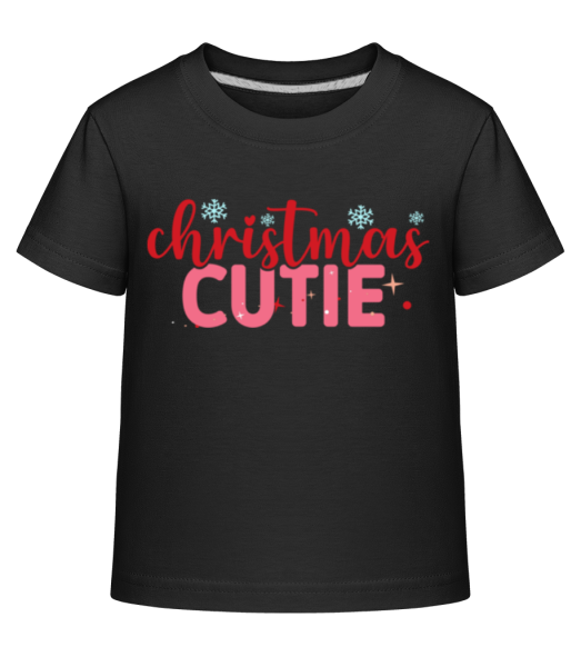 Christmas Cutie - Kinder Shirtinator T-Shirt - Schwarz - Vorne