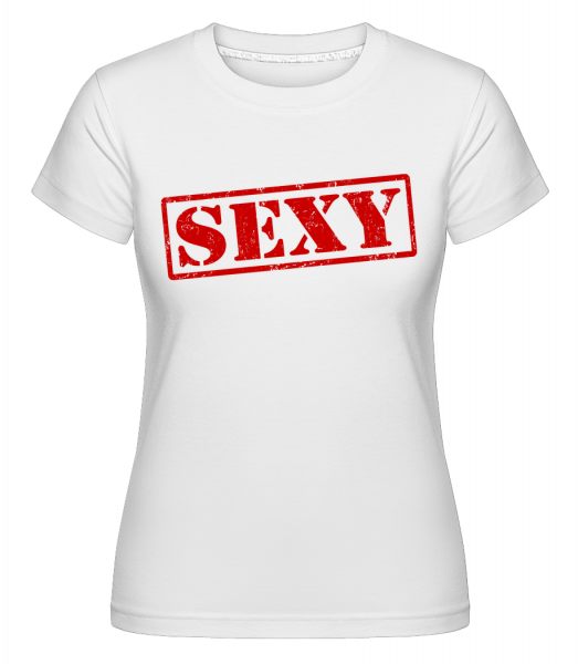 Sexy Sign -  T-shirt Shirtinator femme - Blanc - Devant