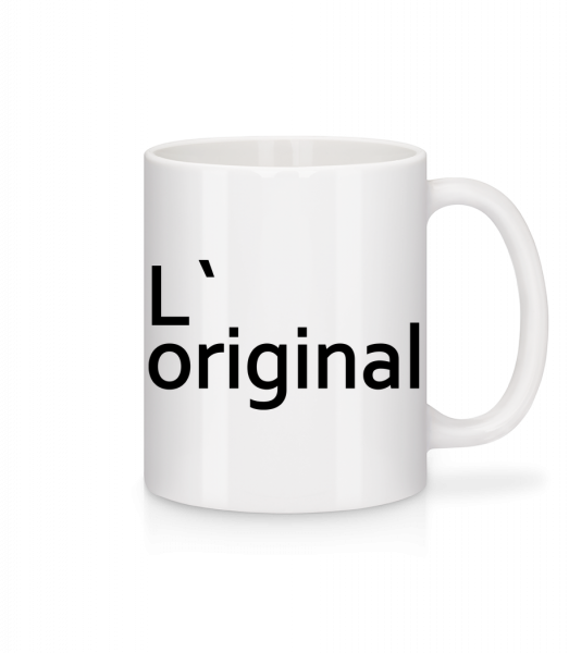 L`Original - Mug en céramique blanc - Blanc - Devant