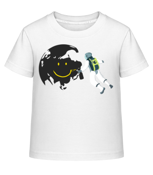 Lune Souriante - T-shirt shirtinator Enfant - Blanc - Devant