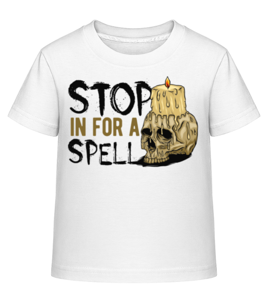 Stop In For A Spell - Kinder Shirtinator T-Shirt - Weiß - Vorne