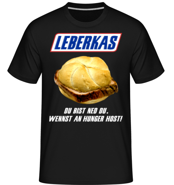 Leberkassemmel - Shirtinator Männer T-Shirt - Schwarz - Vorne
