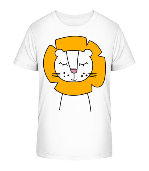 Lion Mignon - T-shirt bio Enfant Stanley Stella - Blanc - Devant