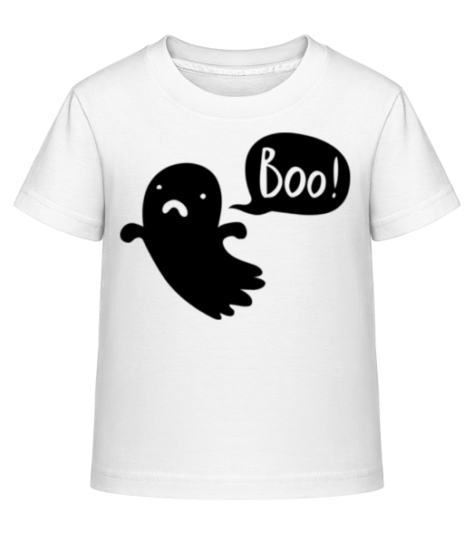 Boo! Geist - Kinder Shirtinator T-Shirt - Weiß - Vorne
