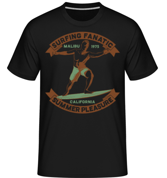 Surf Beach Summer Pleasure -  T-Shirt Shirtinator homme - Noir - Devant