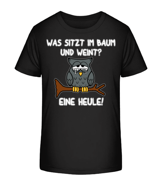 Eine Heule - Kinder Bio T-Shirt Stanley Stella - Schwarz - Vorne