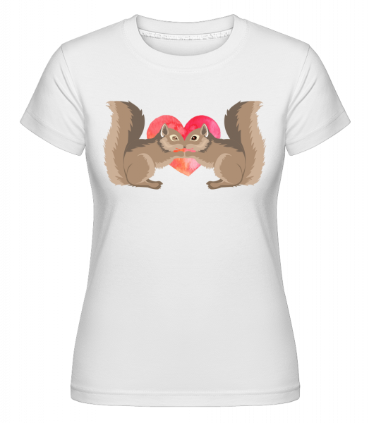 Eichhörnchen Liebe - Shirtinator Frauen T-Shirt - Weiß - Vorn