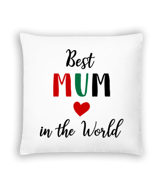Best Mum In The World - Kissen - Weiß - Vorne