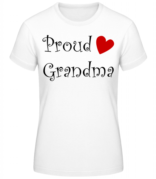 Proud Grandma - T-shirt standard Femme - Blanc - Devant