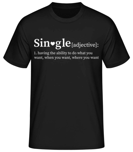 Single - T-shirt standard Homme - Noir - Devant
