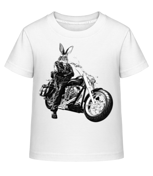 Biker Bunny - T-shirt shirtinator Enfant - Blanc - Devant