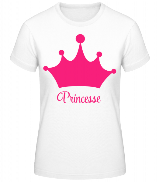 Princesse Couronne - T-shirt standard Femme - Blanc - Devant