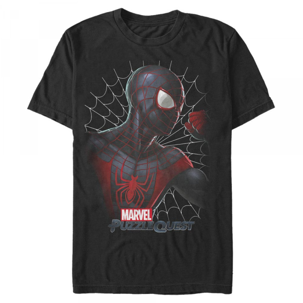 Marvel - Spider-Man Miles Spider - Männer T-Shirt - Schwarz - Vorne