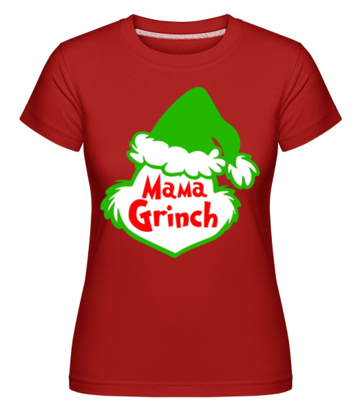 Mama Grinch - Shirtinator Frauen T-Shirt - Rot - Vorne