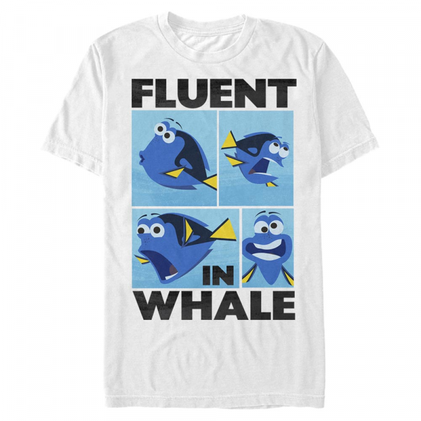 Pixar - Findet Dorie - Dory Whale Talk - Männer T-Shirt - Weiß - Vorne