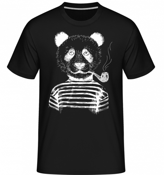 Hipster Panda -  T-Shirt Shirtinator homme - Noir - Devant