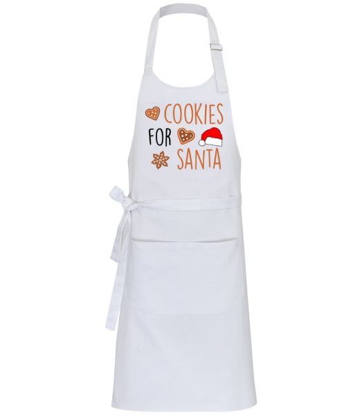 Cookies For Santa - Tablier professionnel - Blanc - Devant