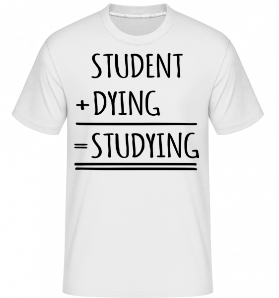 Studying Definition -  T-Shirt Shirtinator homme - Blanc - Devant