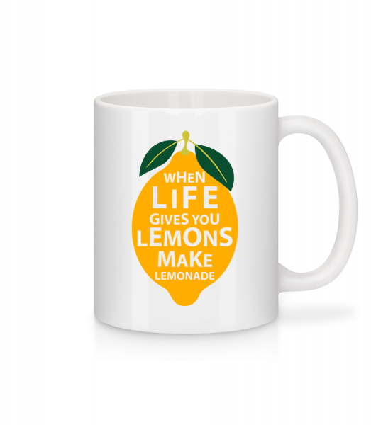 When Life Gives You Lemons - Mug en céramique blanc - Blanc - Devant