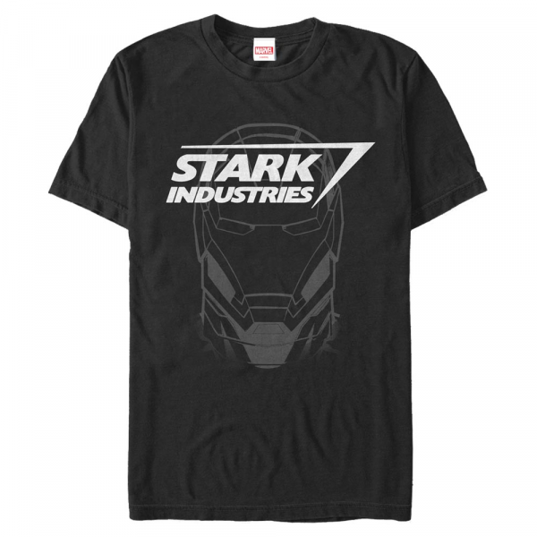 Marvel - Avengers - Iron Man Stark Industries - Männer T-Shirt - Schwarz - Vorne