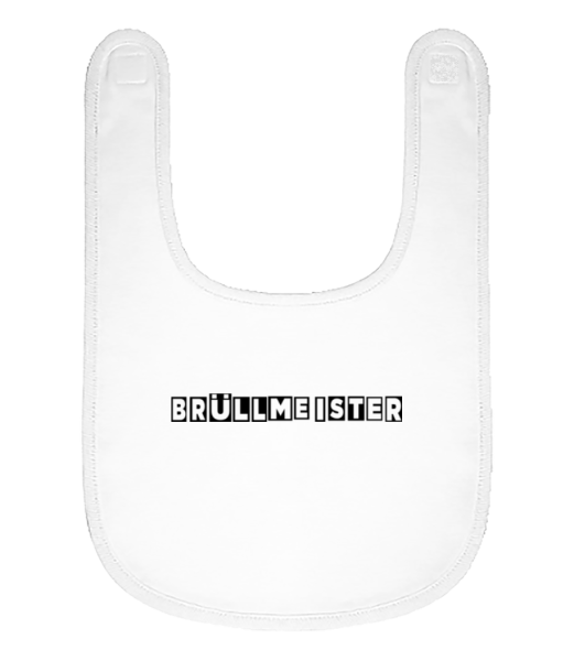 Brüllmeister - Baby Bio Lätzchen - Weiß - Vorne