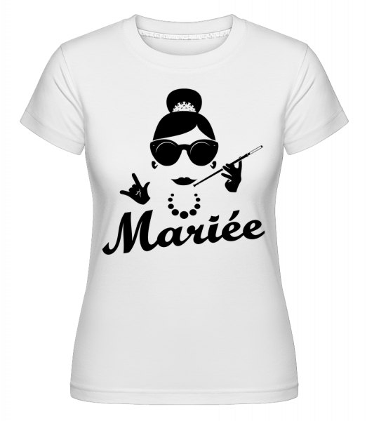 Mariée -  T-shirt Shirtinator femme - Blanc - Devant