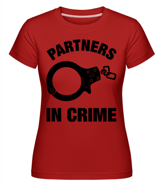 Partner in crime -  T-shirt Shirtinator femme - Rouge - Devant