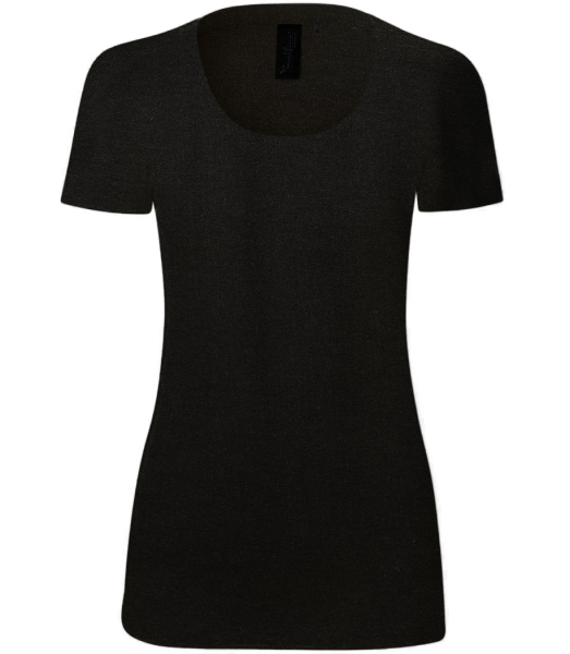 Merino Frauen T-Shirt - Schwarz - Vorne