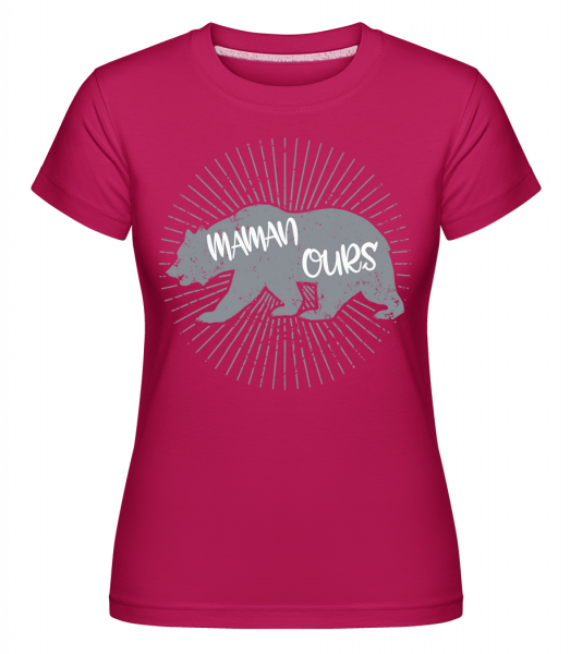 Maman Ours -  T-shirt Shirtinator femme - Magenta - Devant