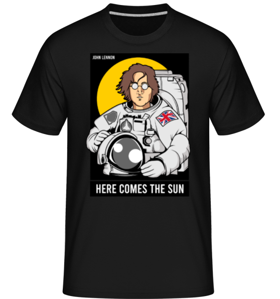 John Lennon Astronaut -  T-Shirt Shirtinator homme - Noir - Devant