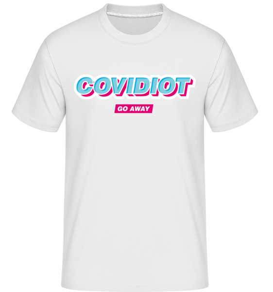 Covidiot - Shirtinator Männer T-Shirt - Weiß - Vorn