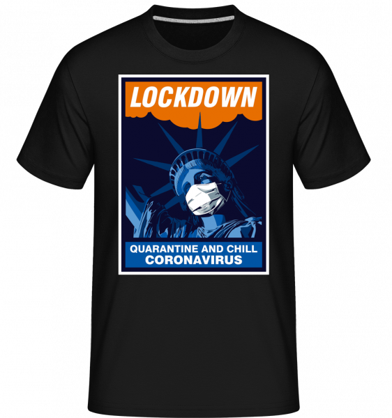 Liberty Lockdown -  T-Shirt Shirtinator homme - Noir - Devant