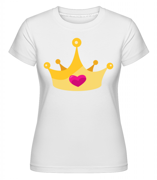 Princess Crown Yellow -  T-shirt Shirtinator femme - Blanc - Devant