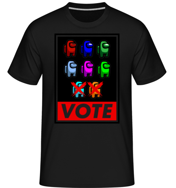 Vote Among Us - Shirtinator Männer T-Shirt - Schwarz - Vorne