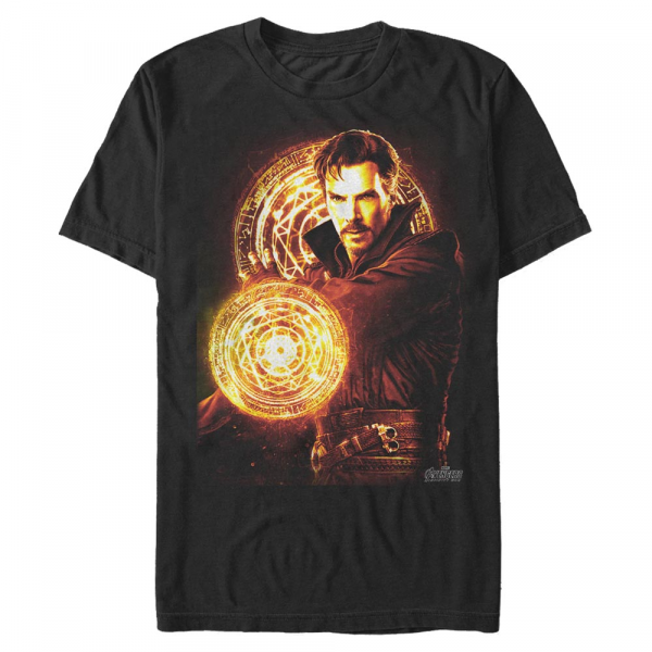 Marvel - Avengers Infinity War - Doctor Strange Strange Fire - Männer T-Shirt - Schwarz - Vorne