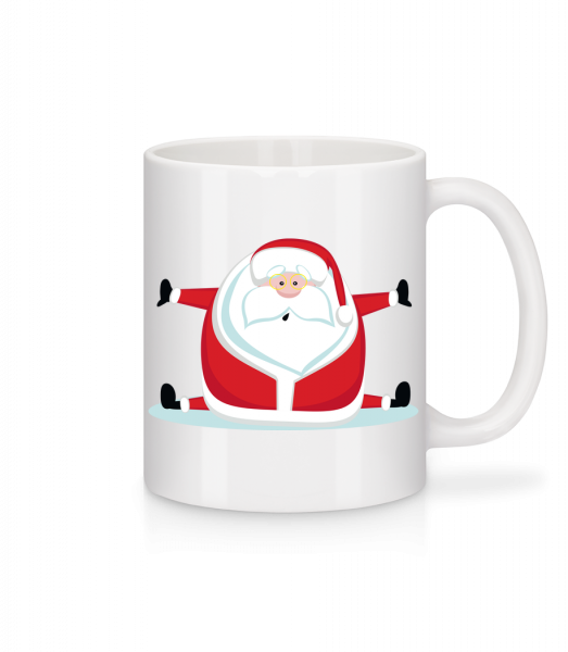 Le Père Noël Se Divise - Mug en céramique blanc - Blanc - Devant