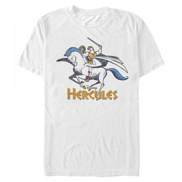 Disney - Hercules - Hercules Woodcut Herc - Homme T-shirt - Blanc - Devant