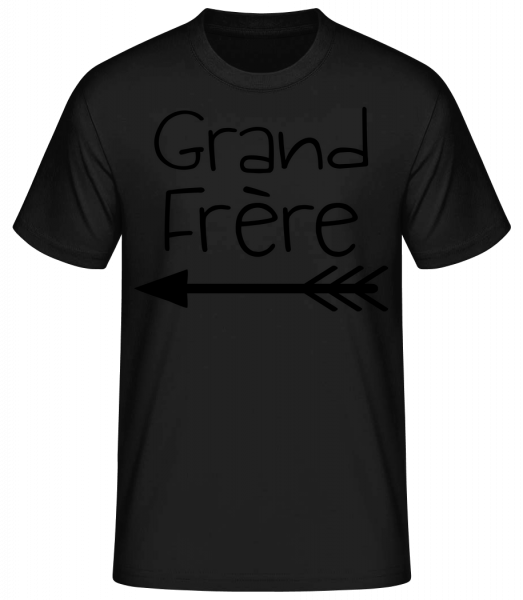 Grand Frère - T-shirt standard Homme - Noir - Devant