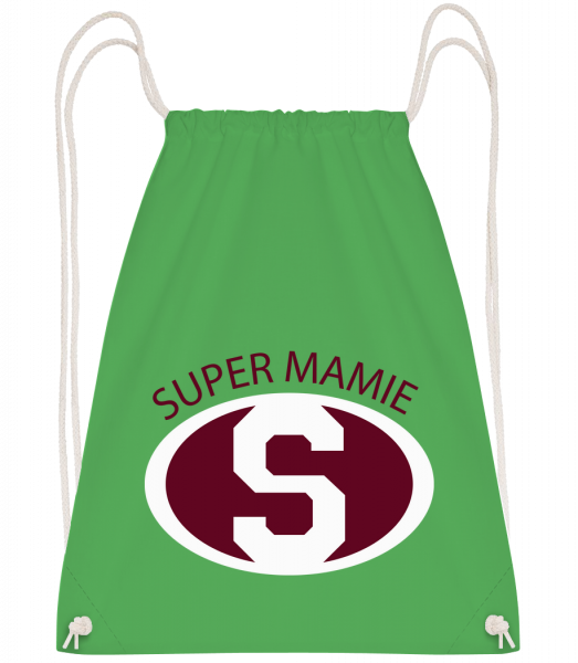 Super Mamie - Sac à dos Drawstring - Vert irlandais - Devant