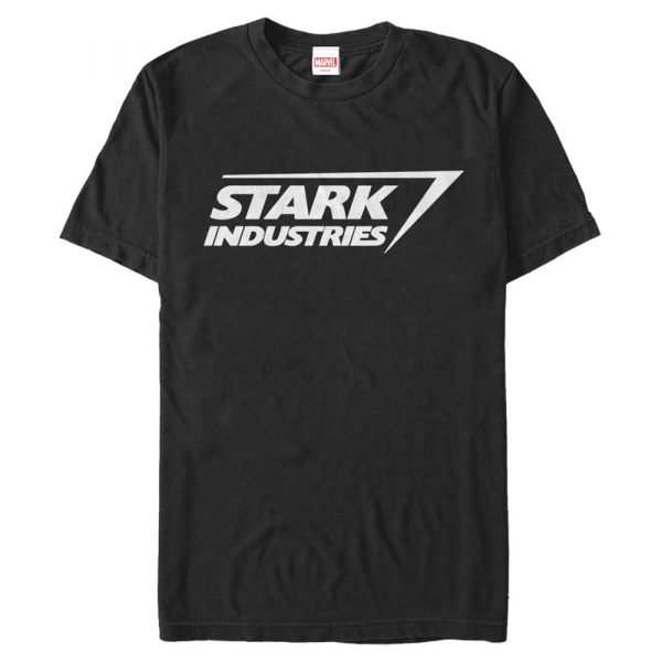 Marvel - Avengers - Iron Man Stark Logo - Männer T-Shirt - Schwarz - Vorne