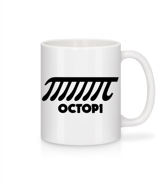 Octopi - Mug en céramique blanc - Blanc - Devant