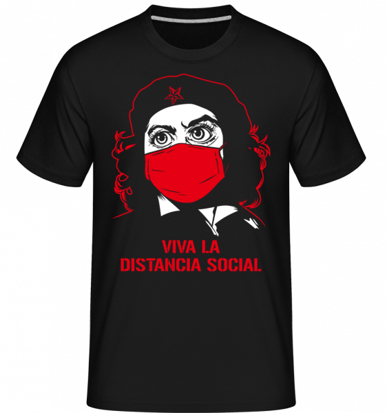 Distancia Social - Shirtinator Männer T-Shirt - Schwarz - Vorn