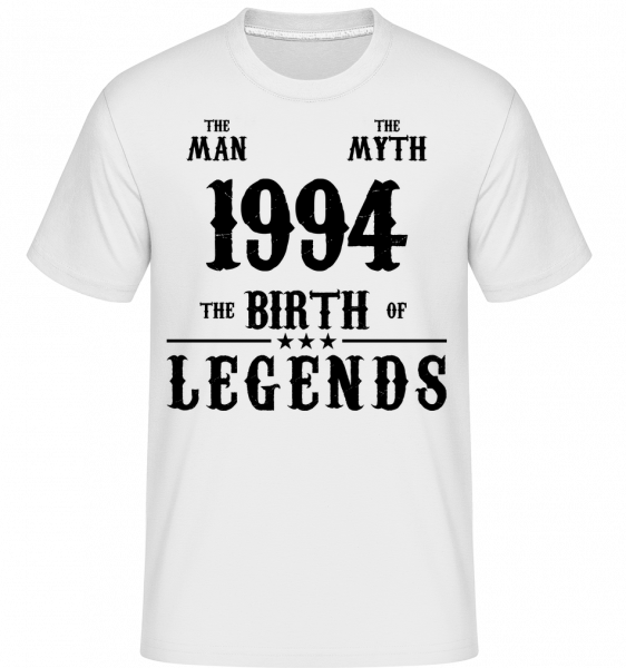 1994 The Man Myth - Shirtinator Männer T-Shirt - Weiß - Vorn
