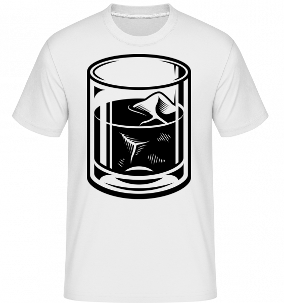 Whiskey Glass -  T-Shirt Shirtinator homme - Blanc - Devant