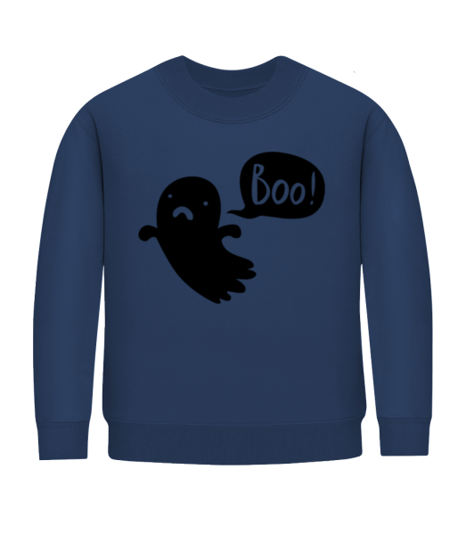 Boo! Esprit - Sweatshirt Enfant - Bleu marine - Devant